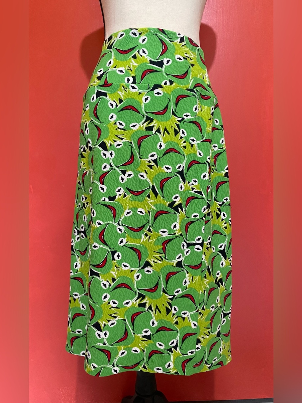 Lularoe Disney Cassie Kermit The Frog Pencil Skirt NWT 2XL